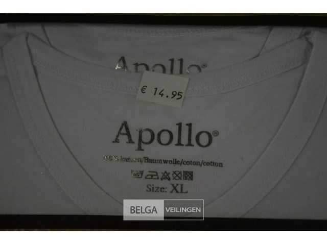 4x3st apollo t-shirt katoen mt m,l,xl - afbeelding 2 van  5