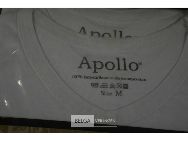 4x3st apollo t-shirt katoen mt m,l,xl - afbeelding 3 van  5