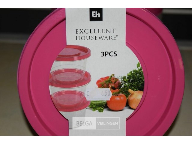 4x3st opbergdozen 1230ml - afbeelding 2 van  2