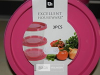 4x3st opbergdozen 1230ml - afbeelding 2 van  2