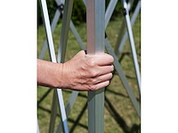 4x4m partytent - aluminium - antraciet - vouwtent.eu - afbeelding 5 van  7