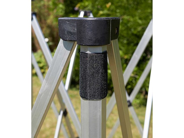 4x4m partytent - aluminium - antraciet - vouwtent.eu - afbeelding 5 van  7
