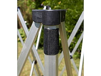 4x4m partytent - aluminium - antraciet - vouwtent.eu - afbeelding 5 van  7