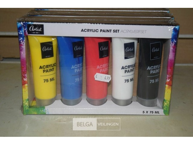 4x5st acrylverf set - afbeelding 1 van  1