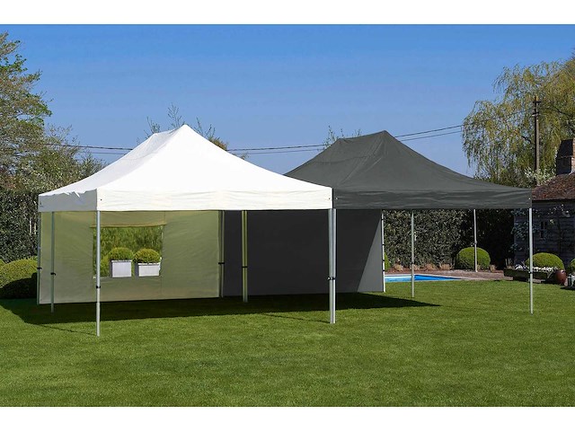 4x6m partytent - aluminium - antraciet - vouwtent.eu - afbeelding 5 van  6