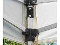 4x6m partytent - aluminium - zwart - vouwtent.eu - afbeelding 2 van  3