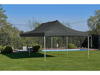 4x8m partytent - aluminium - antraciet - vouwtent.eu - afbeelding 2 van  7