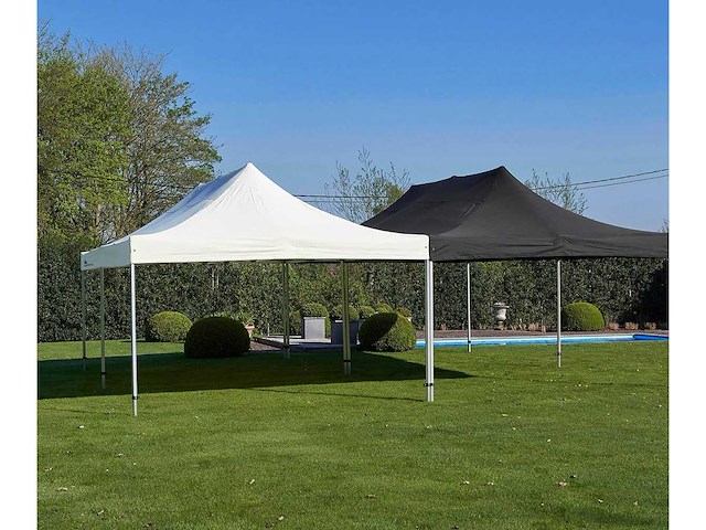 4x8m partytent - aluminium - zand - vouwtent.eu - afbeelding 3 van  10