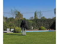 4x8m partytent - aluminium - zand - vouwtent.eu - afbeelding 4 van  7