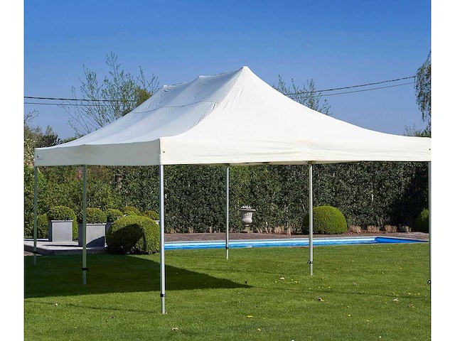 4x8m partytent - aluminium - zand - vouwtent.eu - afbeelding 5 van  10