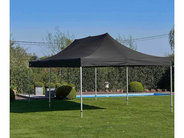 4x8m partytent - aluminium - zwart - vouwtent.eu - afbeelding 4 van  10