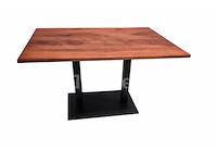 5 acacia-tafels 120x70cm - afbeelding 4 van  4