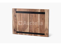 5 acacia-tafels 60x60cm - afbeelding 3 van  3