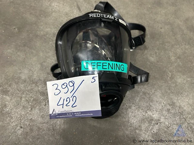 5 ademluchtmaskers dräger fps 7000 spin. werking niet gekend. - afbeelding 1 van  2