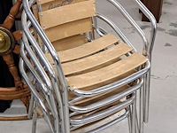 5 aluminium coca cola stoelen - afbeelding 1 van  1