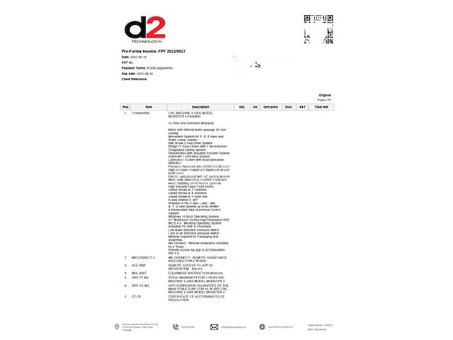 5-assige cnc portaalmachine voor natuursteen d2 technology - afbeelding 3 van  11