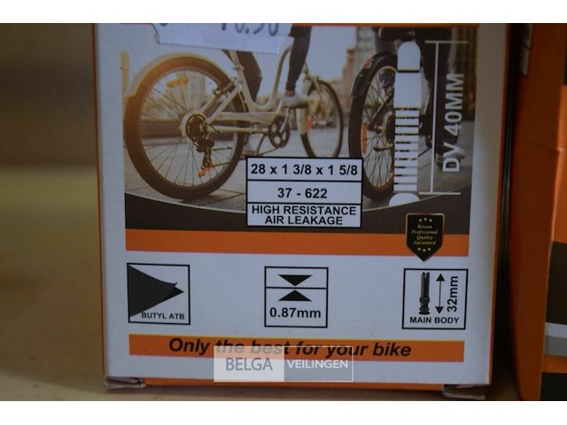 5 binnenbanden fiets 28x1 3/8 5/8 - afbeelding 3 van  3