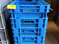 5 blauwe bakken d. 24 cm en 1 blauwe bak d. 14cm b.36 l. 56cm - afbeelding 1 van  4