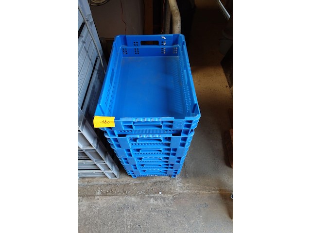5 blauwe bakken d. 24 cm en 1 blauwe bak d. 14cm b.36 l. 56cm - afbeelding 3 van  4