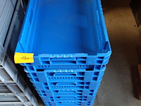 5 blauwe bakken d. 24 cm en 1 blauwe bak d. 14cm b.36 l. 56cm - afbeelding 3 van  4