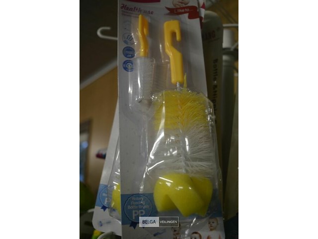 5 borstelset voor babyflessen - afbeelding 1 van  3