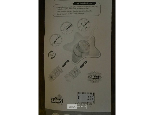 5 borstelset voor babyflessen - afbeelding 3 van  3