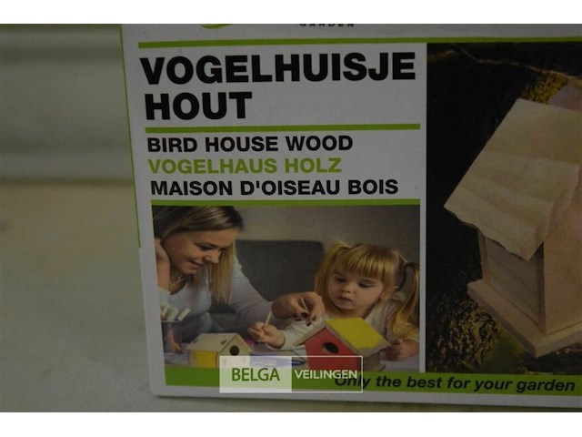 5 bouw vogelhuisjes 10,4x9,6x12,3cm - afbeelding 2 van  2