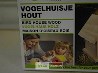 5 bouw vogelhuisjes 10,4x9,6x12,3cm - afbeelding 2 van  2