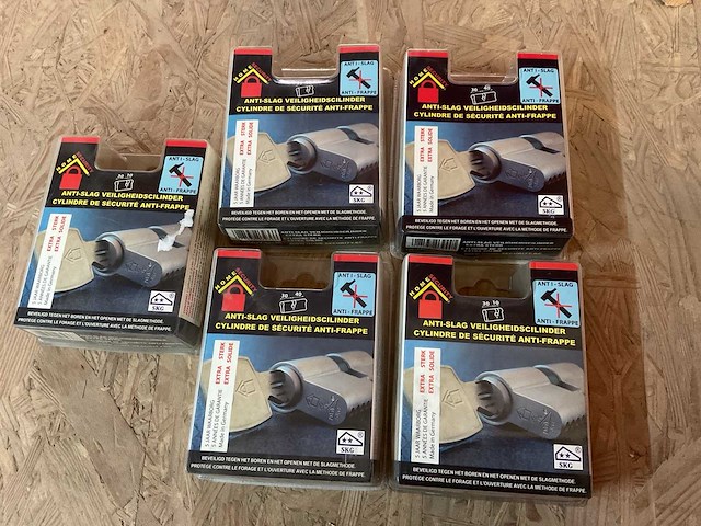 5 cilinder sloten - afbeelding 1 van  5