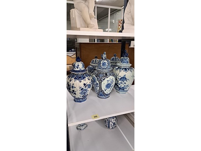 5 delftse vazen - afbeelding 1 van  2