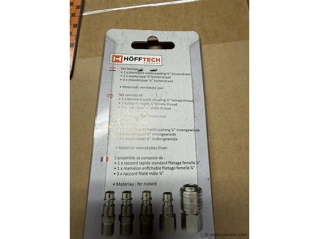 5 delige luchtkoppelingen set - afbeelding 3 van  3