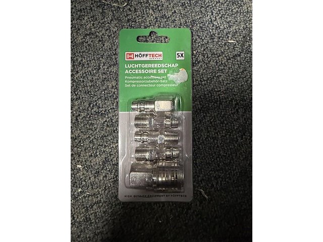 5 delige luchtkoppelingen set - afbeelding 1 van  3