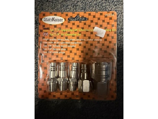 5 delige luchtkoppelingen set - afbeelding 1 van  2