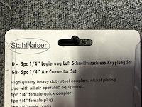 5 delige luchtkoppelingen set - afbeelding 2 van  2