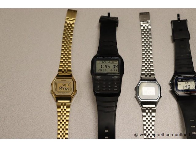 5 digitale horloges casio, werking niet gekend - afbeelding 2 van  3