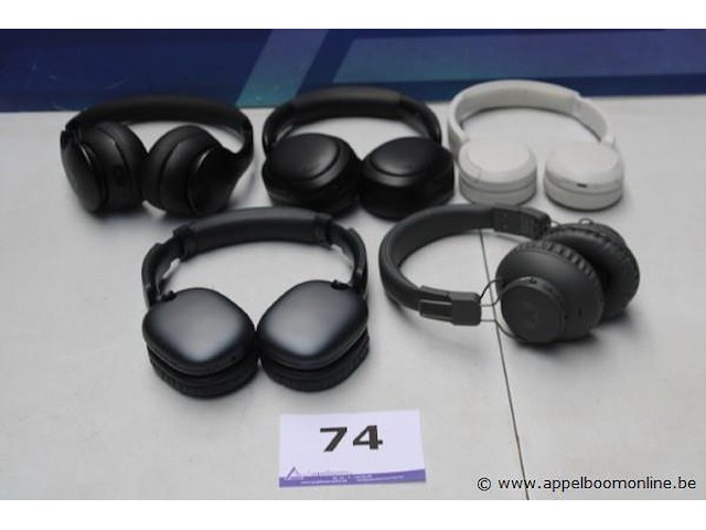 5 div headphones, zonder kabels, werking niet gekend - afbeelding 1 van  3