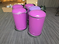 5 div paarse vuilbakjes - afbeelding 3 van  5