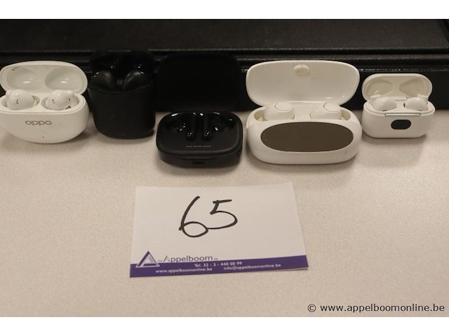 5 diverse earpods, zonder kabels, werking niet gekend - afbeelding 1 van  3