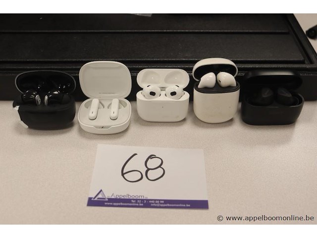 5 diverse earpods, zonder kabels, werking niet gekend - afbeelding 1 van  3