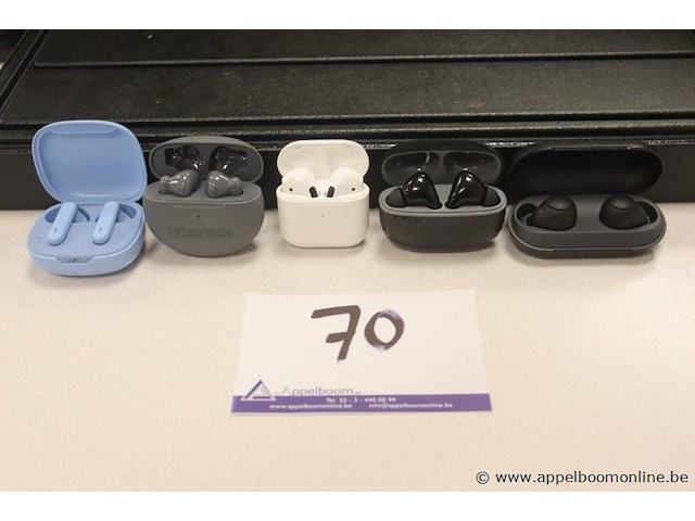5 diverse earpods, zonder kabels, werking niet gekend - afbeelding 1 van  3