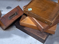 5 diverse houten bakjes - afbeelding 1 van  2