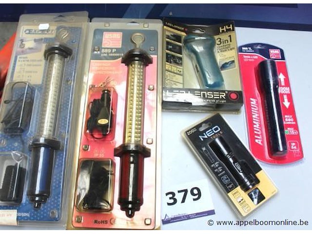 5 diverse lampen, werking niet gekend - afbeelding 1 van  1