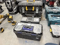 5 diverse pvc werkkoffers