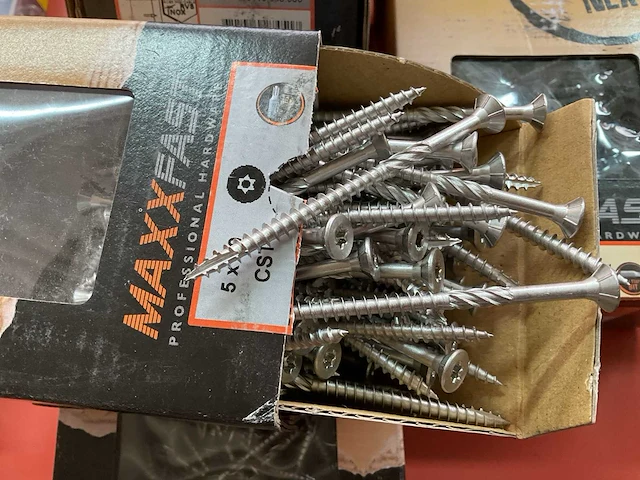 5 dozen hout schroeven deels inox - afbeelding 7 van  7