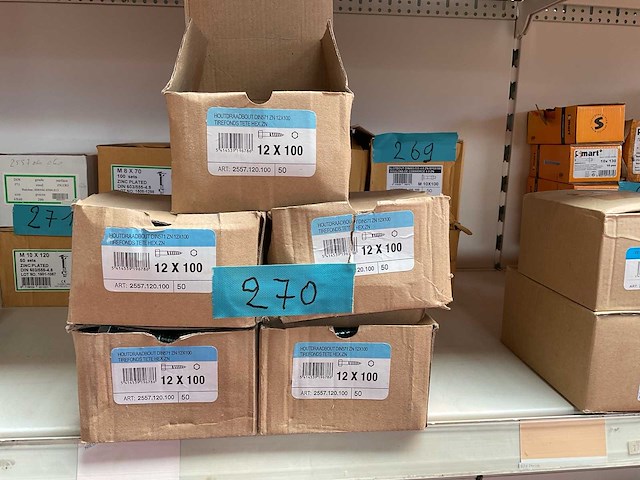 5 dozen houtdraadbouten - afbeelding 1 van  4