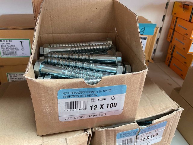5 dozen houtdraadbouten - afbeelding 3 van  4