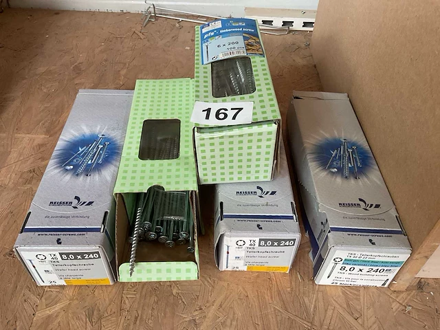 5 dozen lange houtschroeven - afbeelding 1 van  5