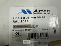 ± 5 dozen schroeven aztec rvs - afbeelding 3 van  3