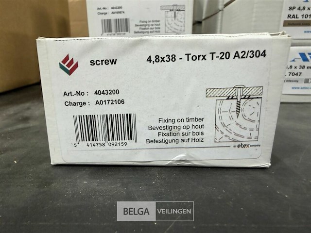 ± 5 dozen schroeven screw - afbeelding 1 van  2
