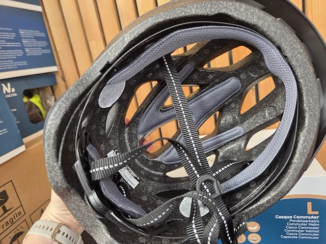 5 fietshelmen grijs large - afbeelding 3 van  8